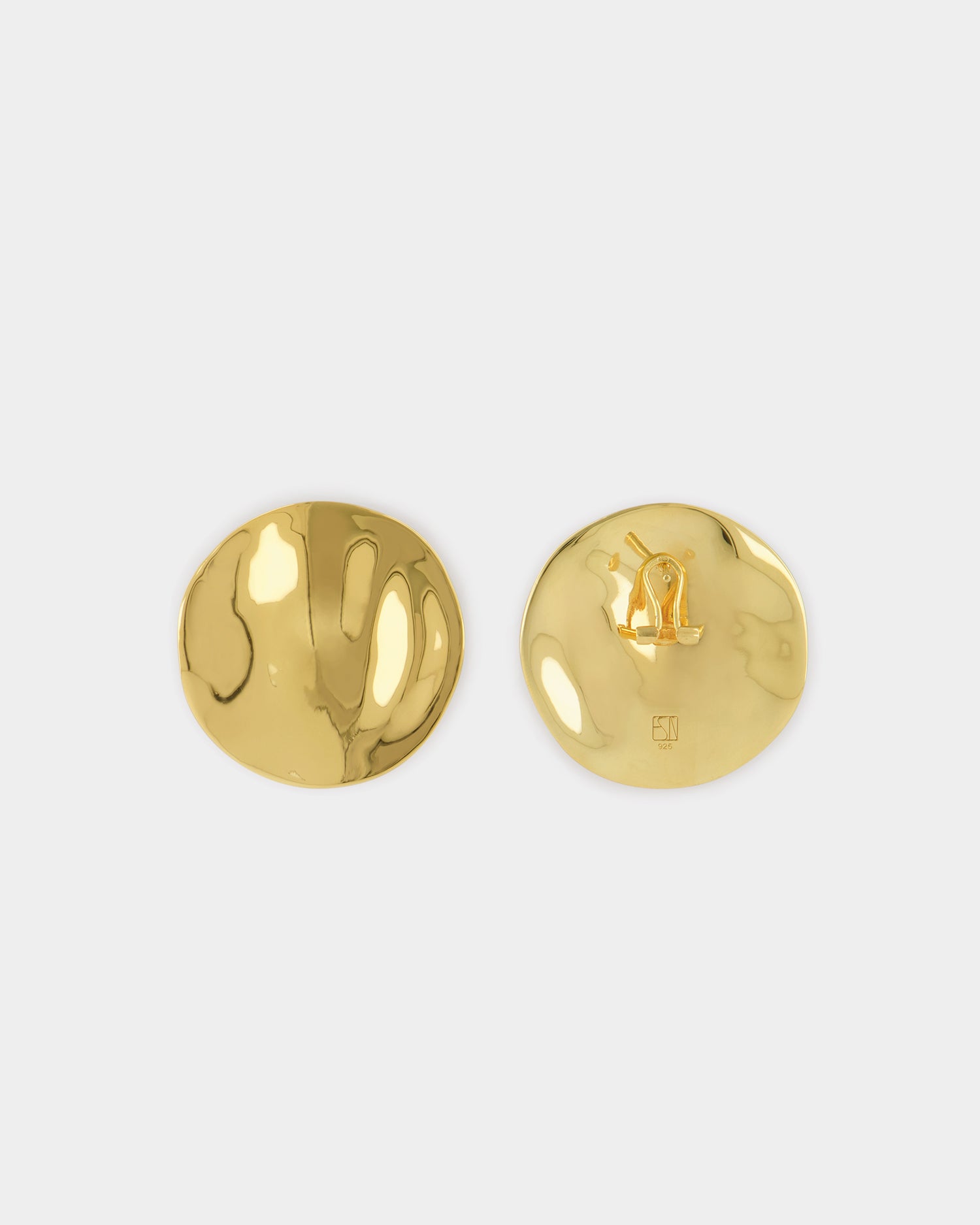 The Disc Earrings - Gold