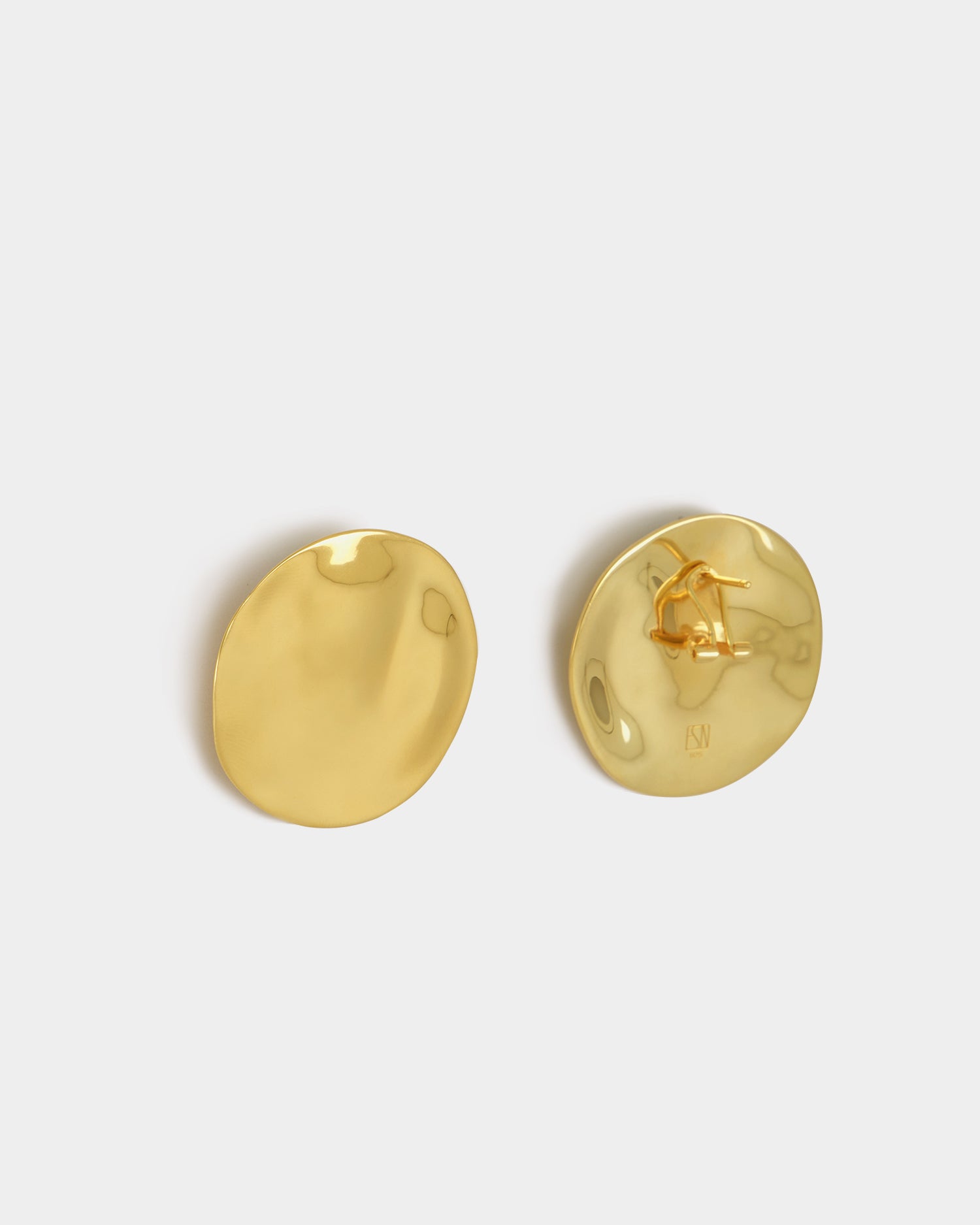 The Disc Earrings - Gold