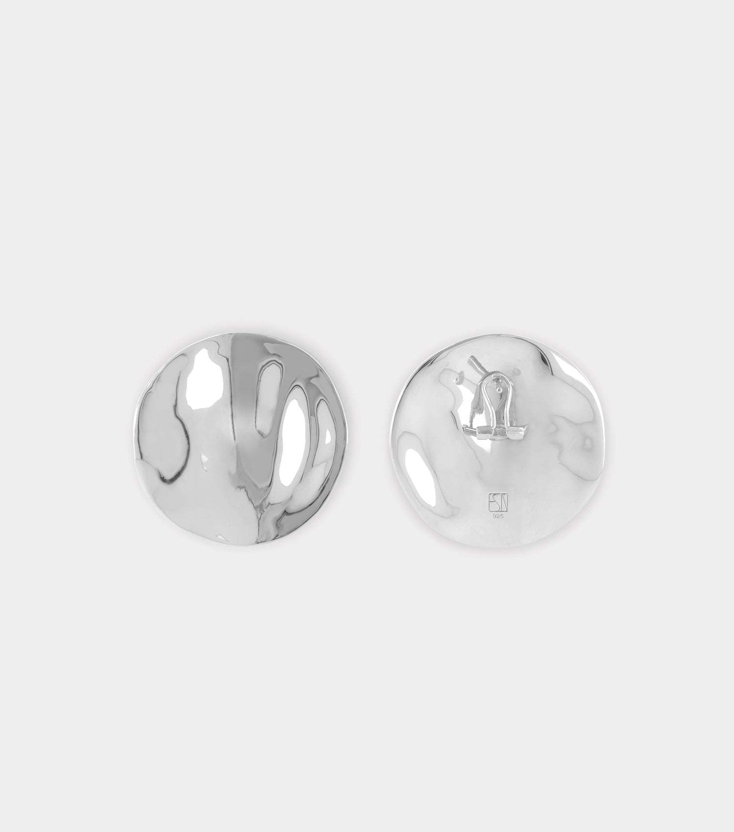 The Disc Earrings - Silver