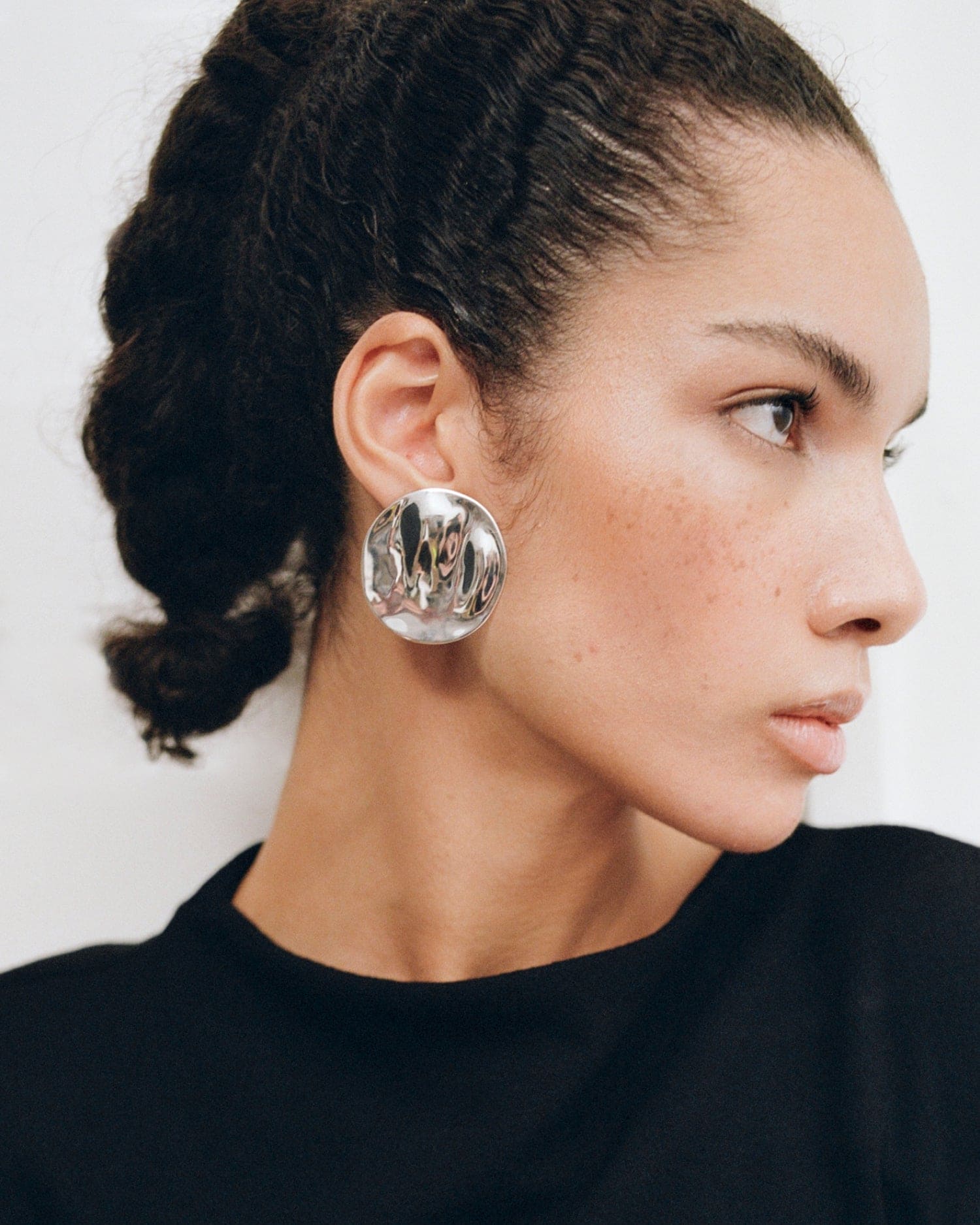 The Disc Earrings - Silver