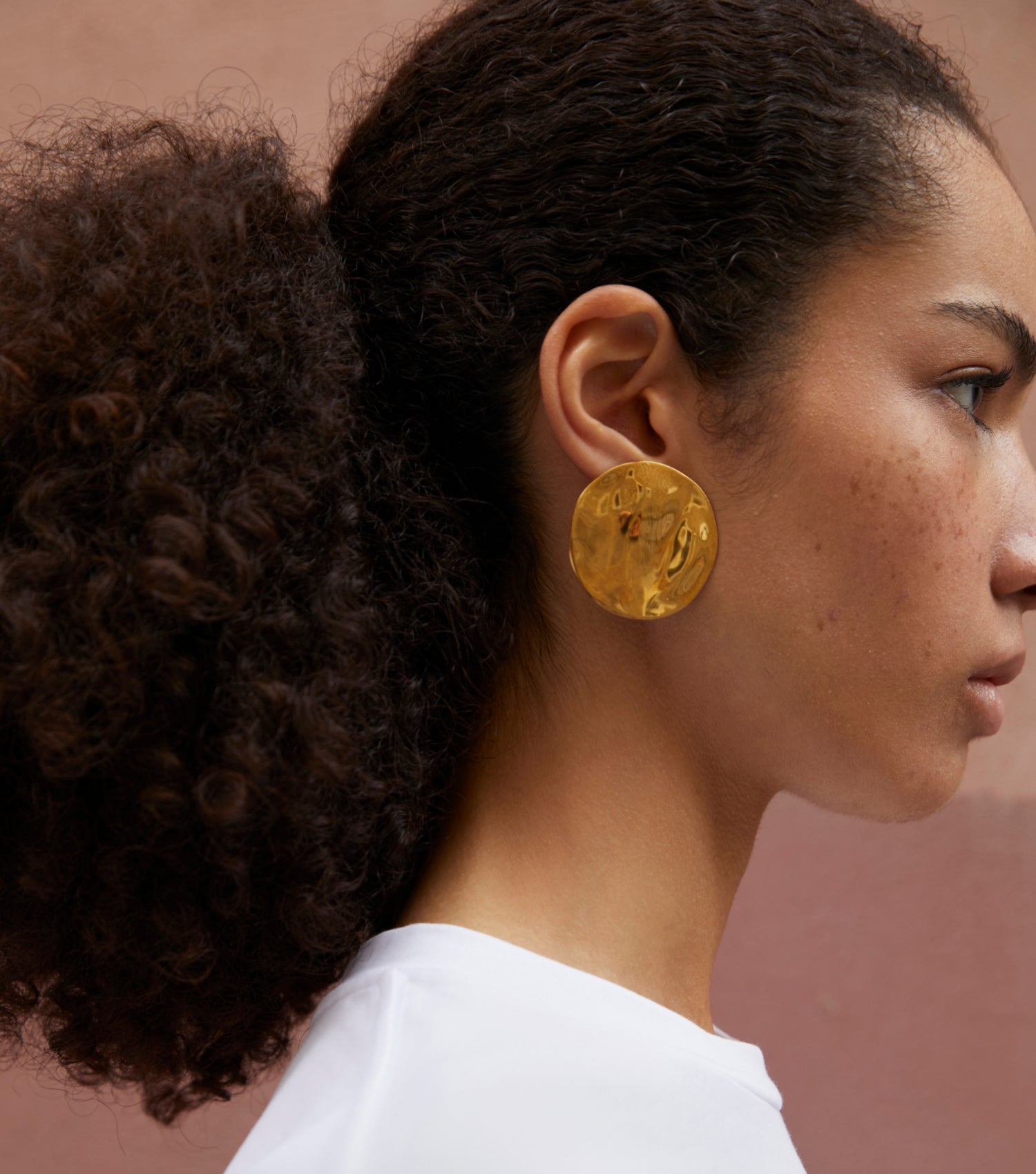 The Disc Earrings - Gold