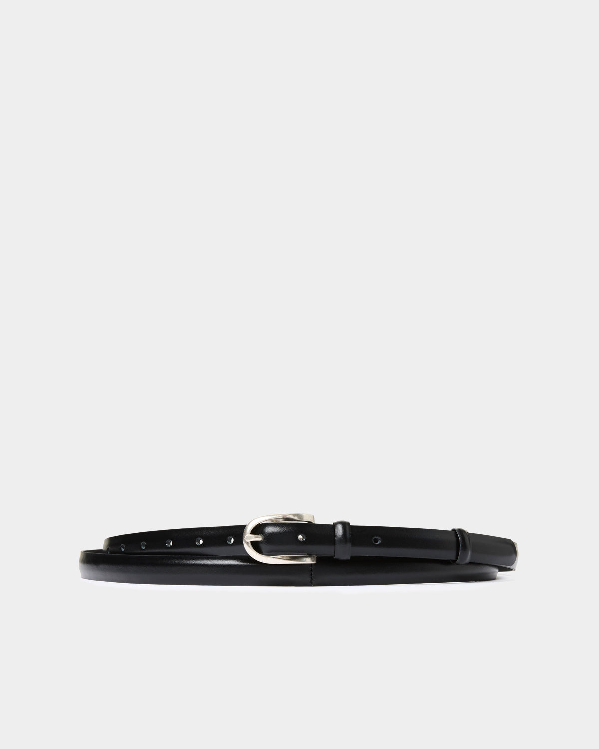 black leather wrap belt