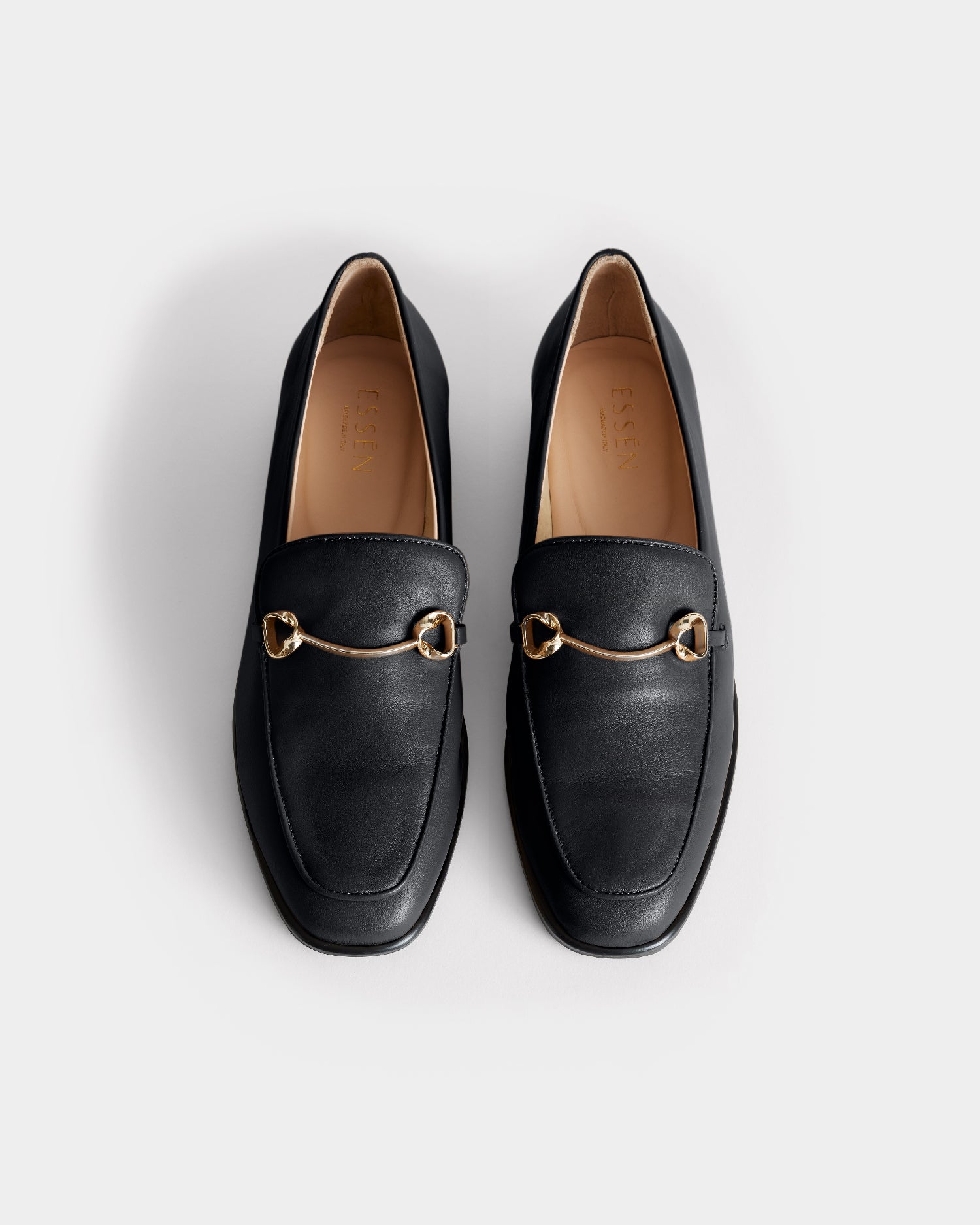 The Modern Moccasin - Black with hardware