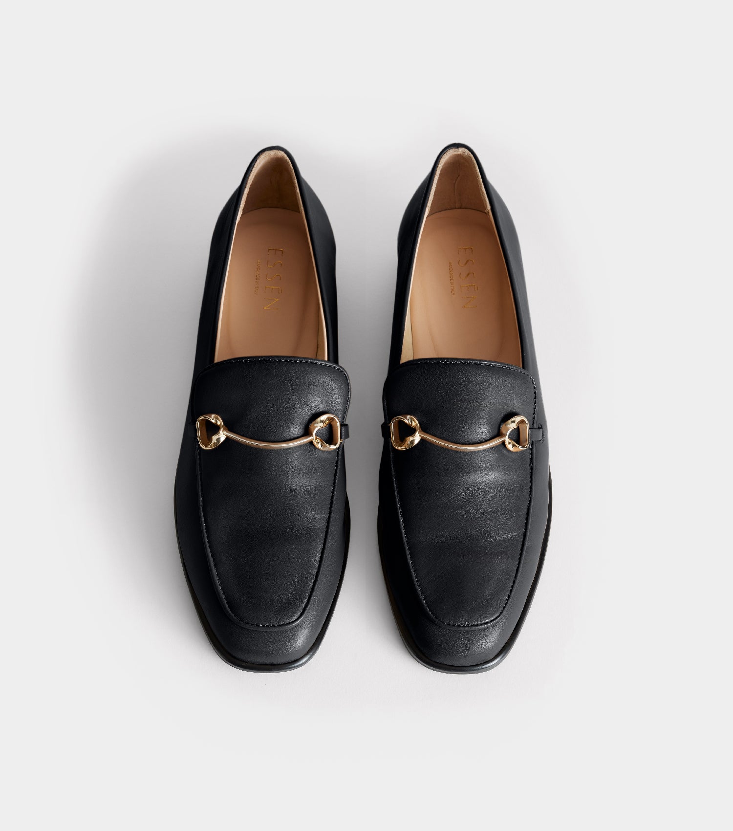 The Modern Moccasin - Black with hardware