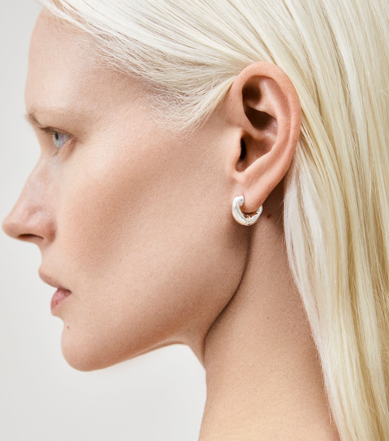 The Huggie Earrings - Silver