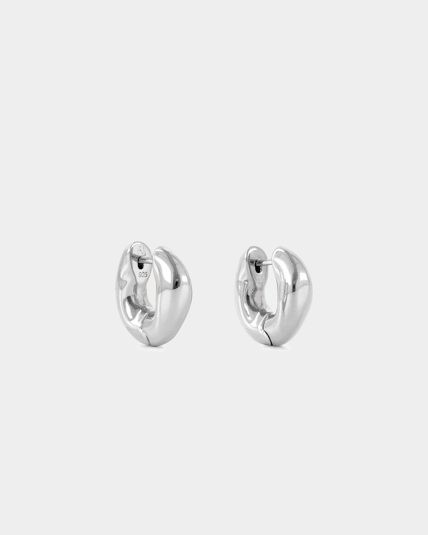 The Huggie Earrings - Silver