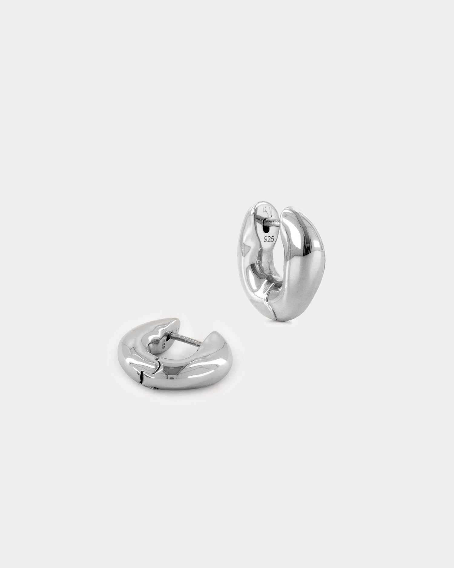 The Huggie Earrings - Silver