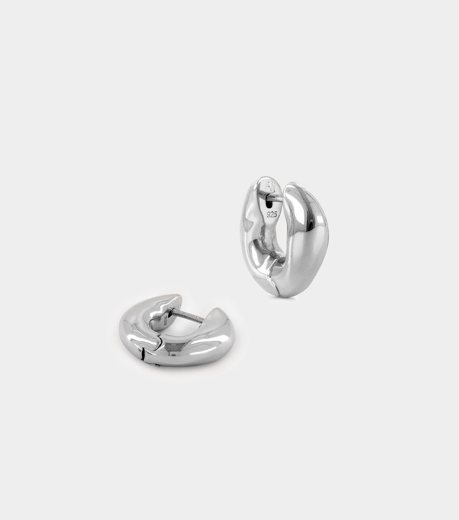 The Huggie Earrings - Silver