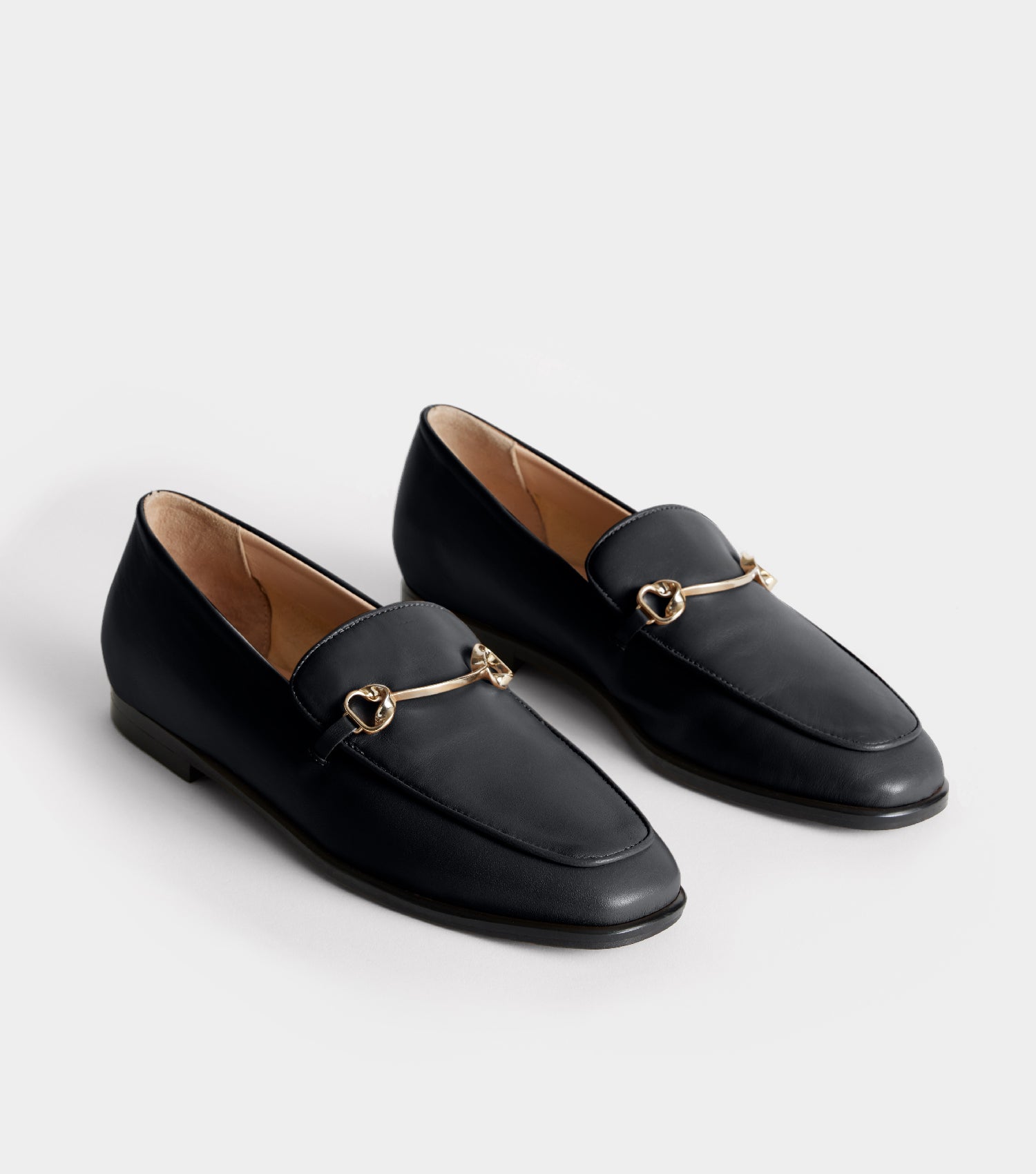 The Modern Moccasin - Black with hardware