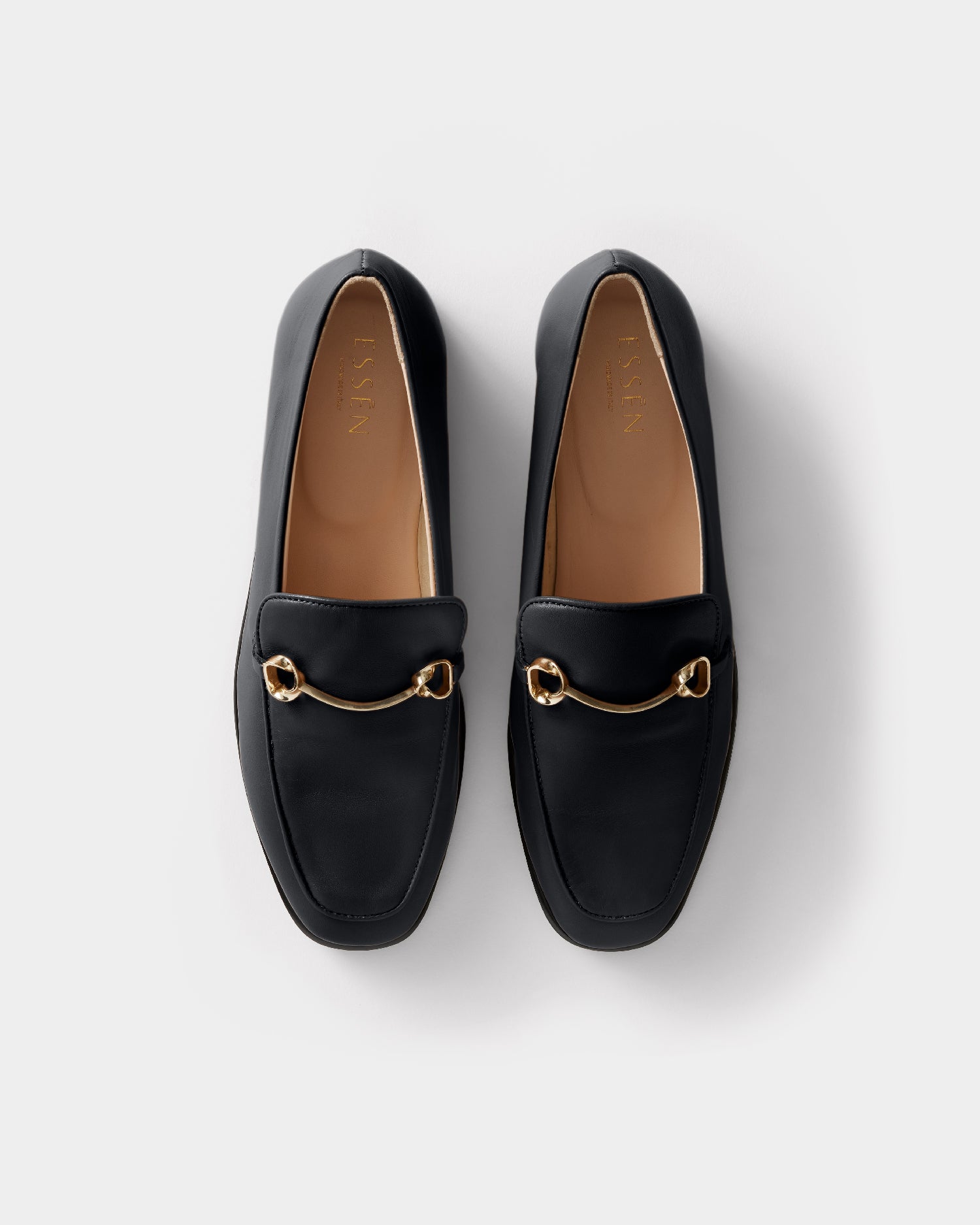The Modern Moccasin - Black with hardware