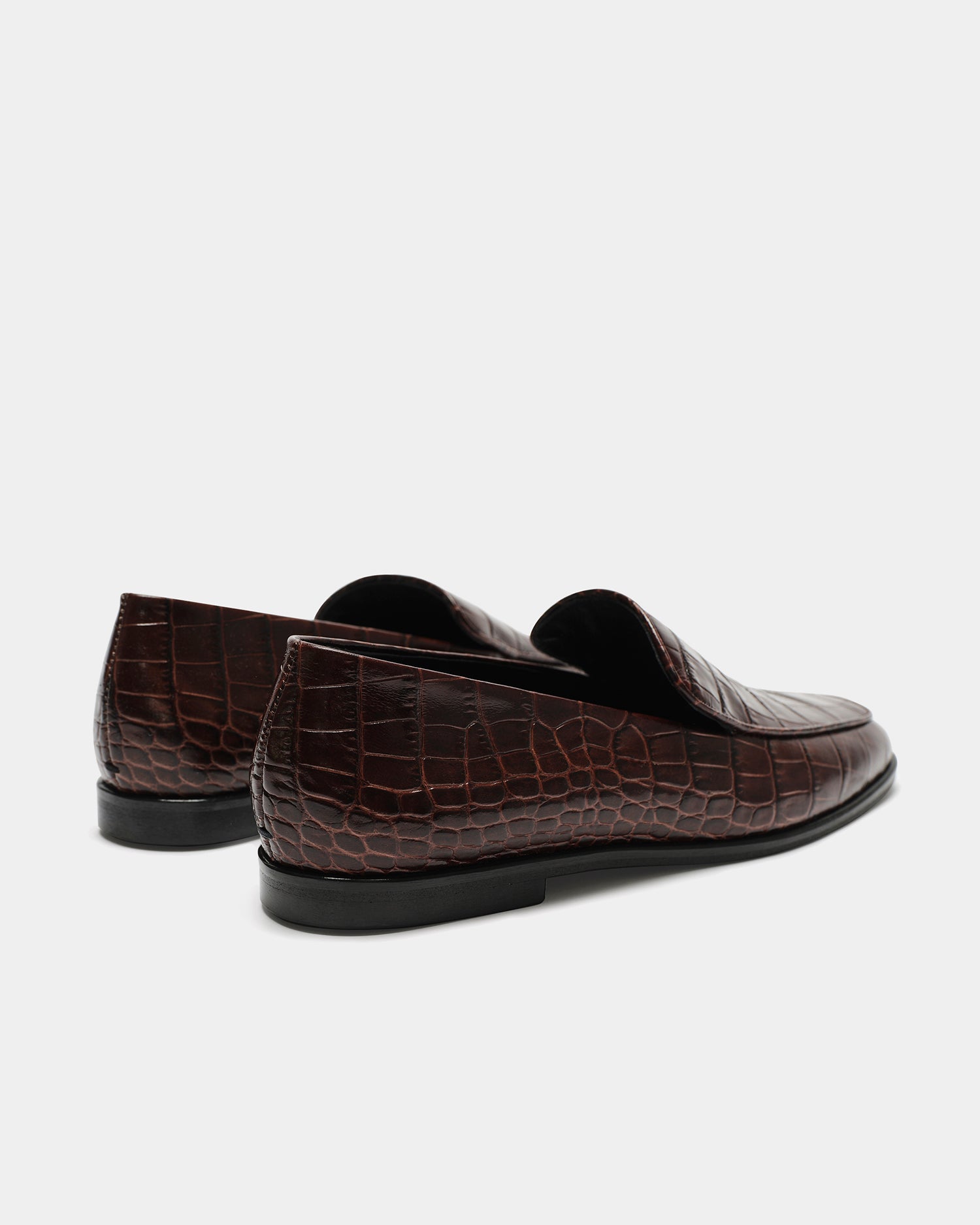 The Modern Moccasin - Brown Croc