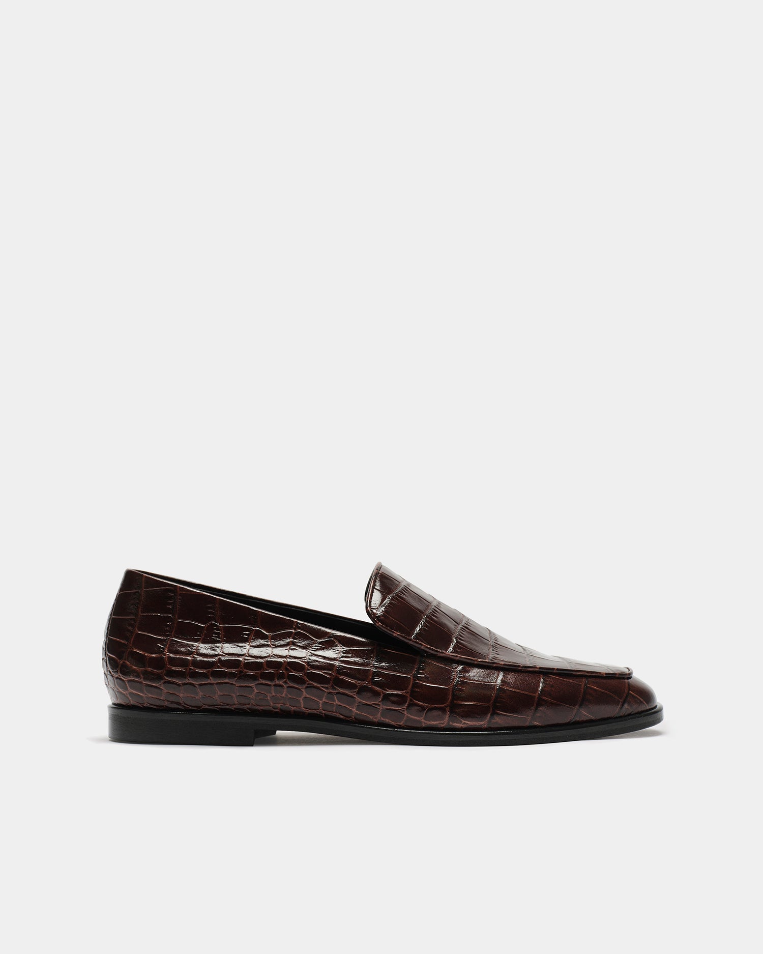 The Modern Moccasin - Brown Croc