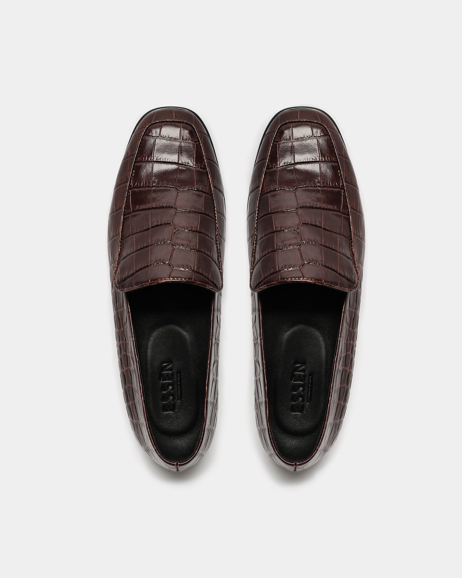 The Modern Moccasin - Brown Croc