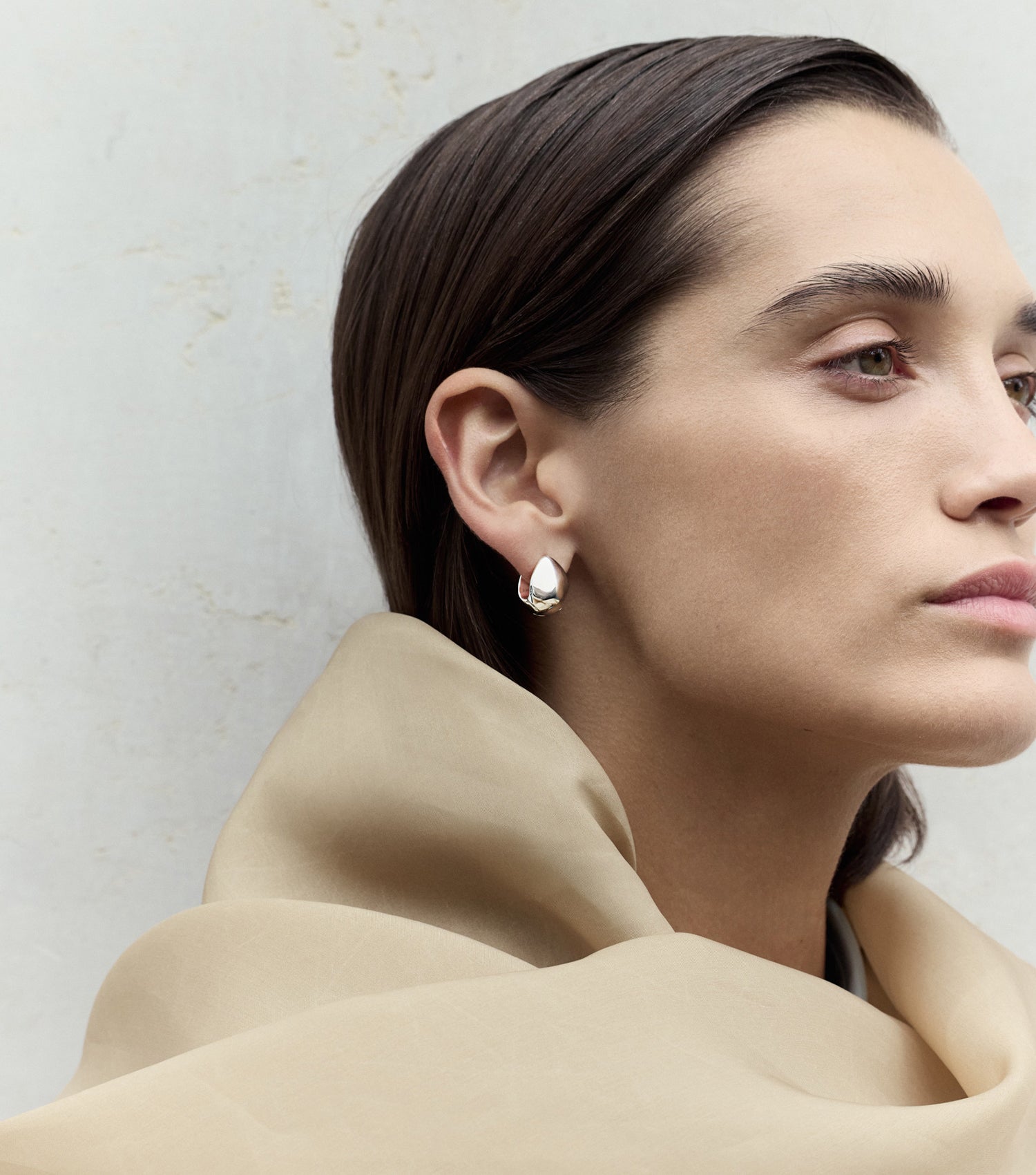 The Pebble Earring - Silver