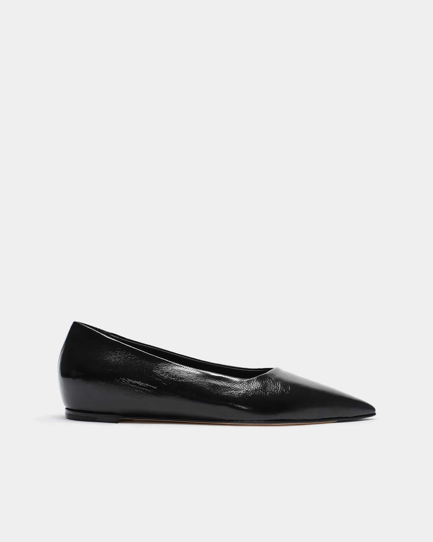 The Pointed Flat - Black Patent