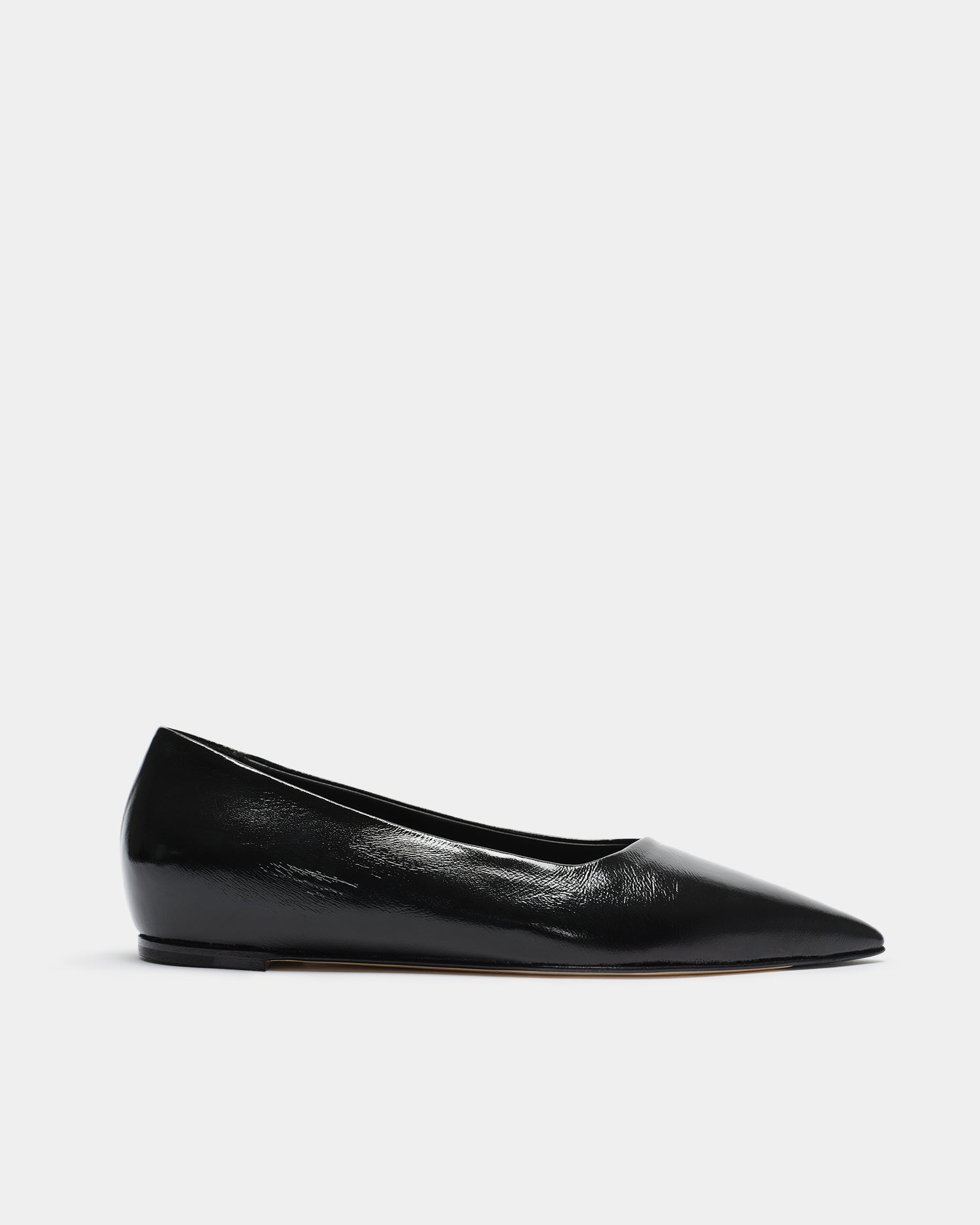 The Pointed Flat - Black Patent