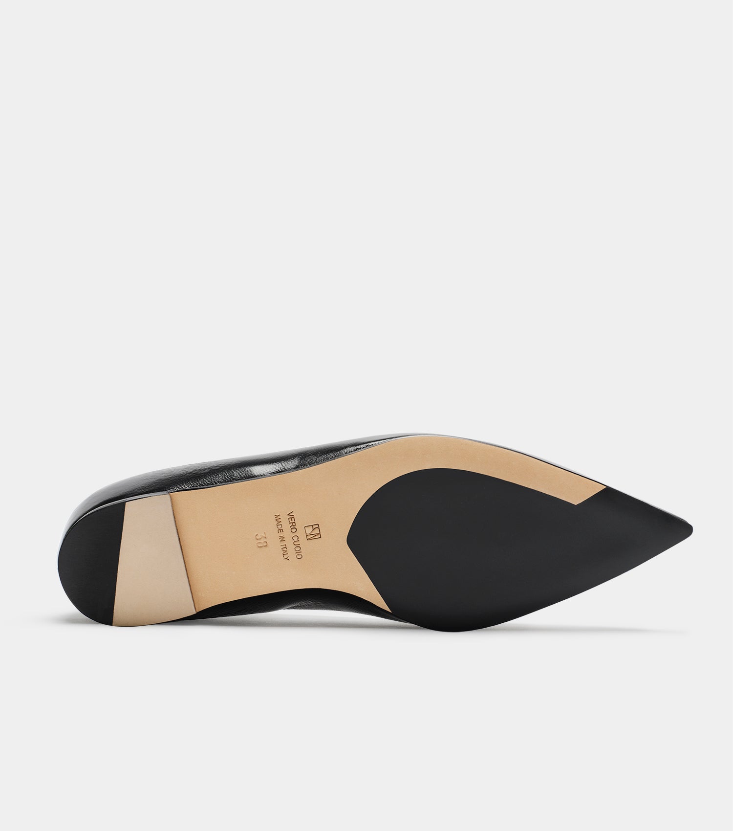 The Pointed Flat - Black Patent