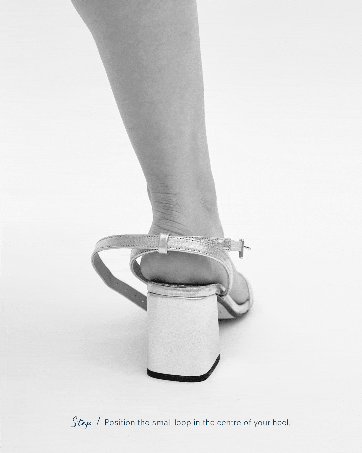 champagne block heels