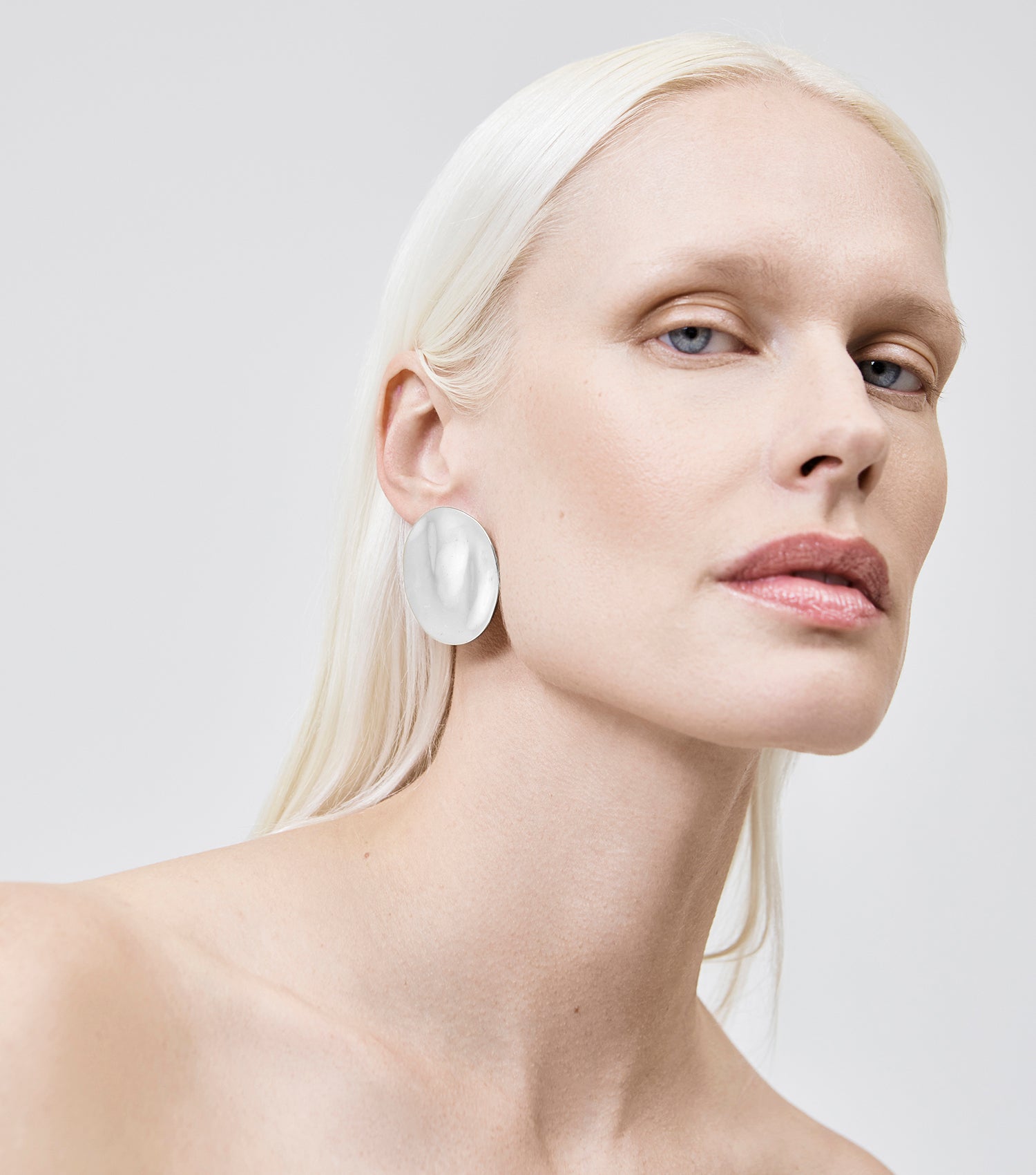 The Disc Earrings - Silver