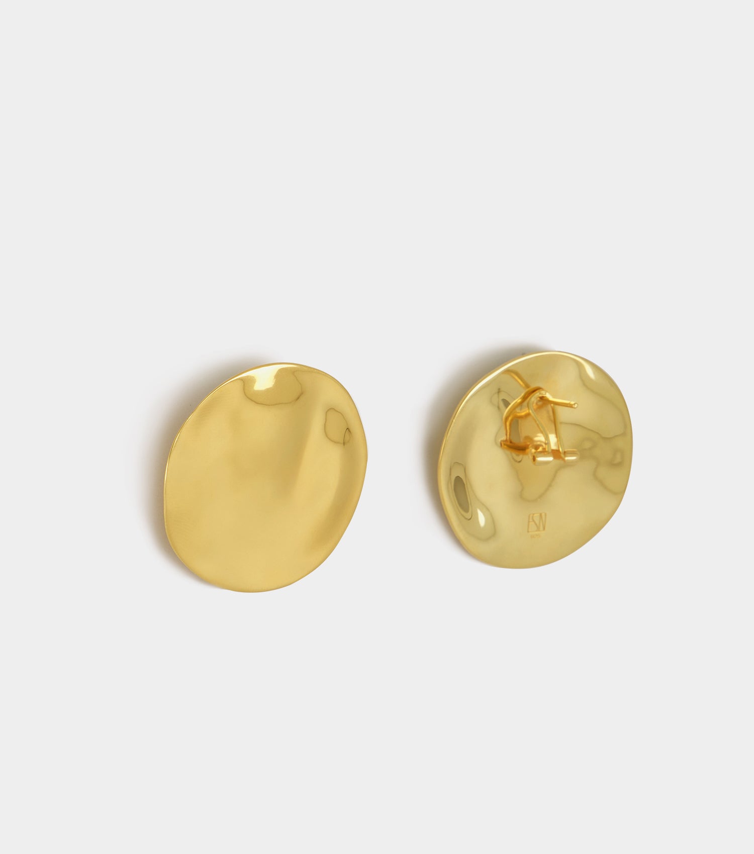 The Disc Earrings - Gold