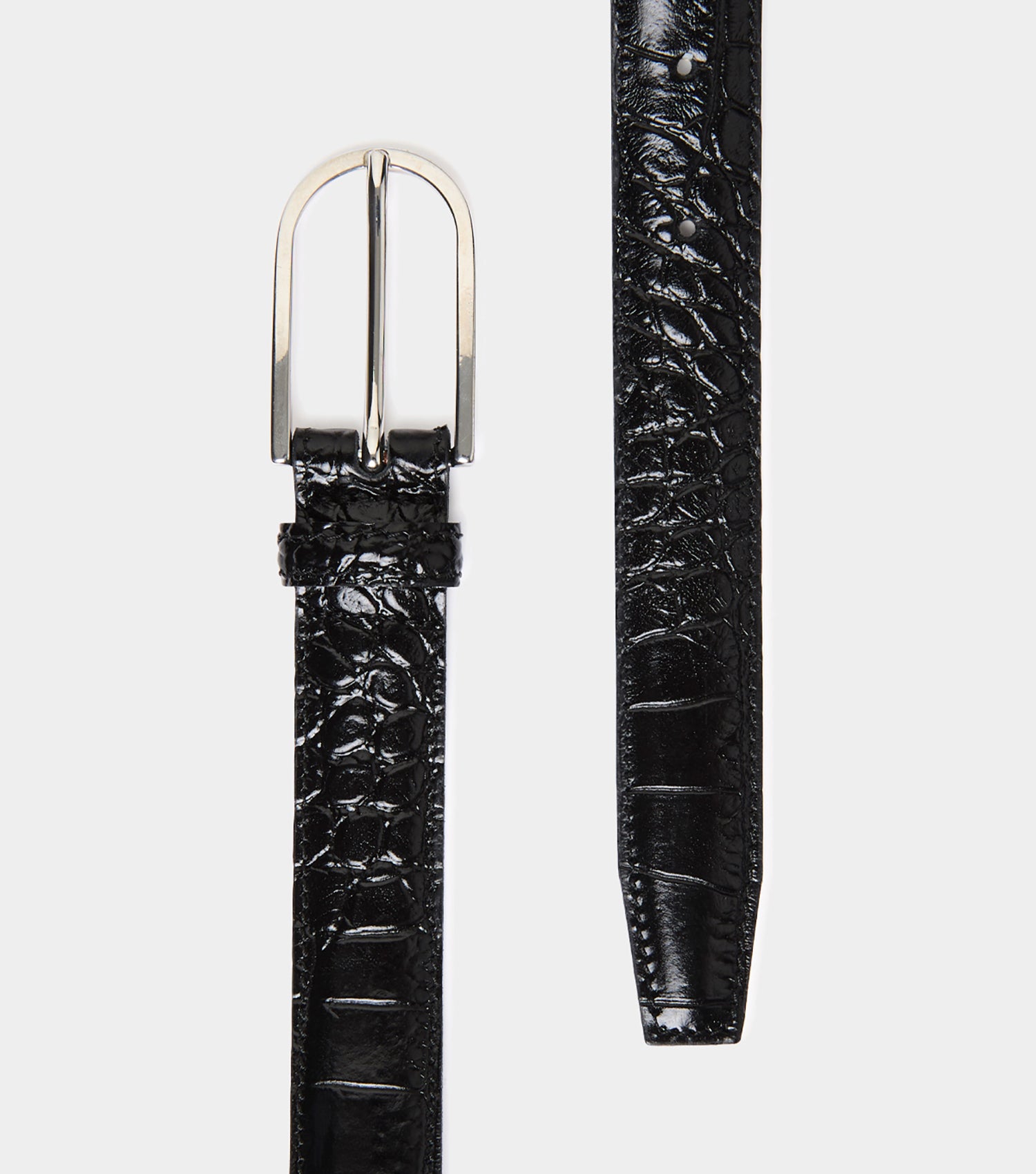 The Classic Belt - Black Croc