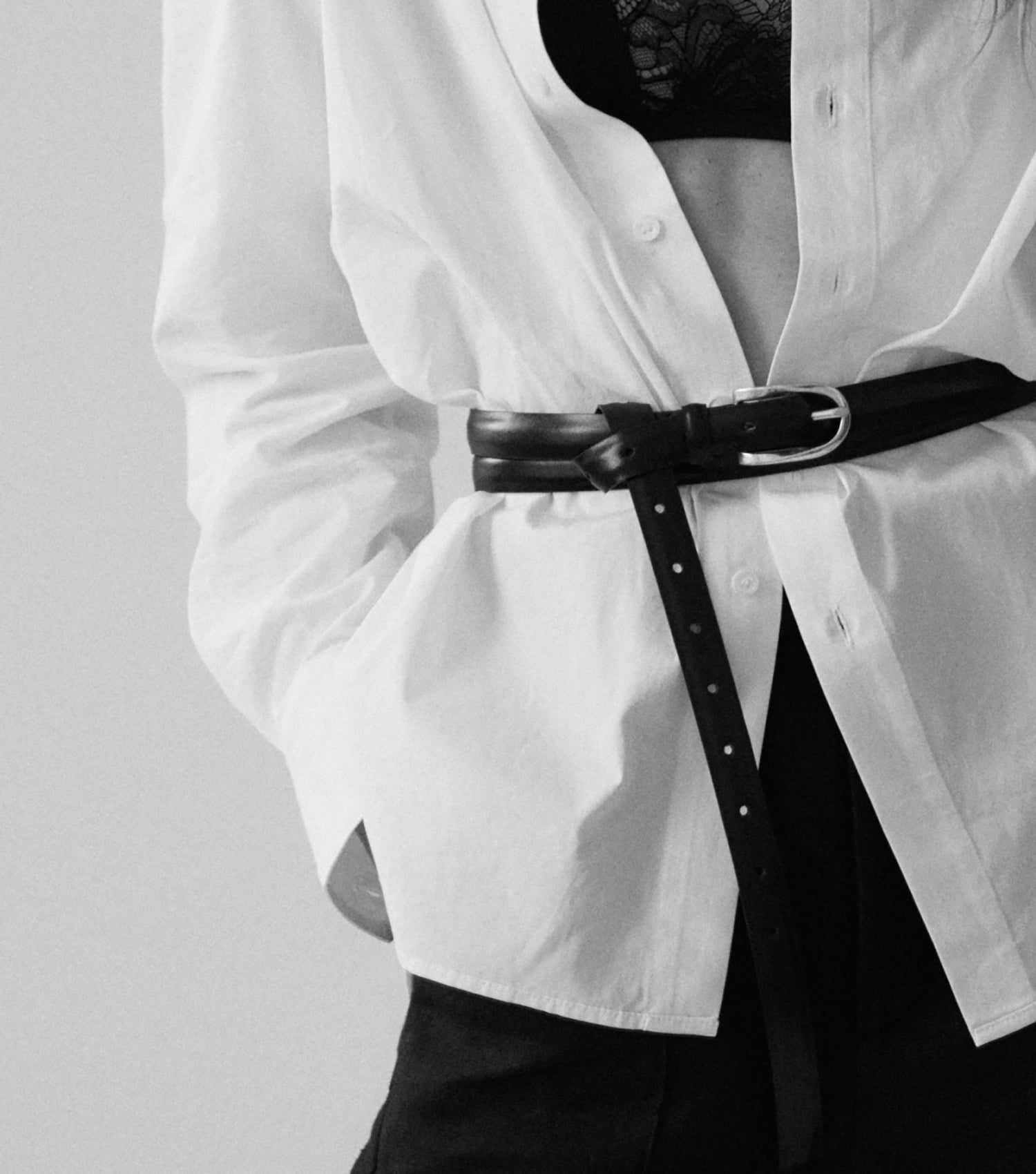 The Double Wrap Belt - Black