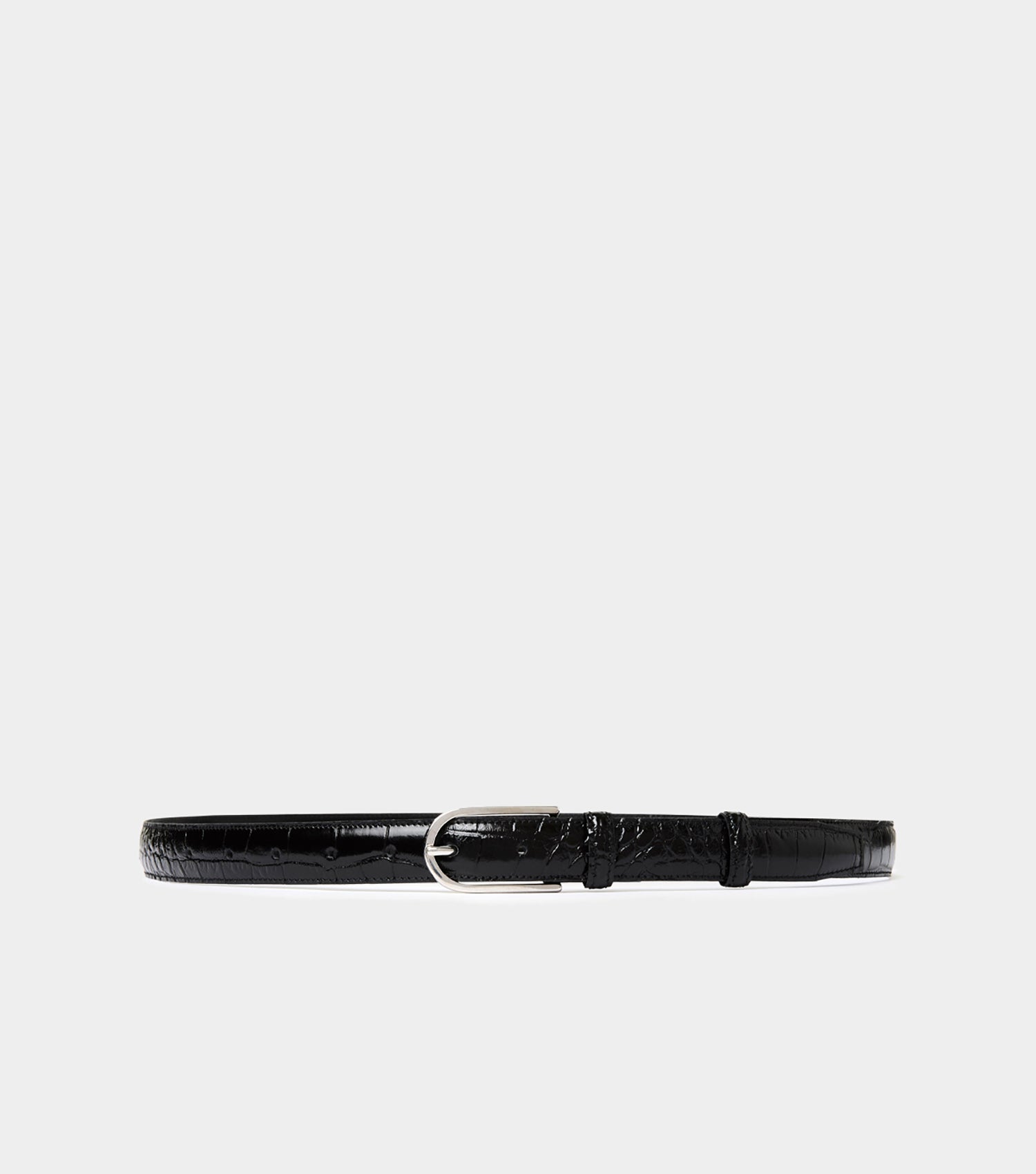 The Classic Belt - Black Croc