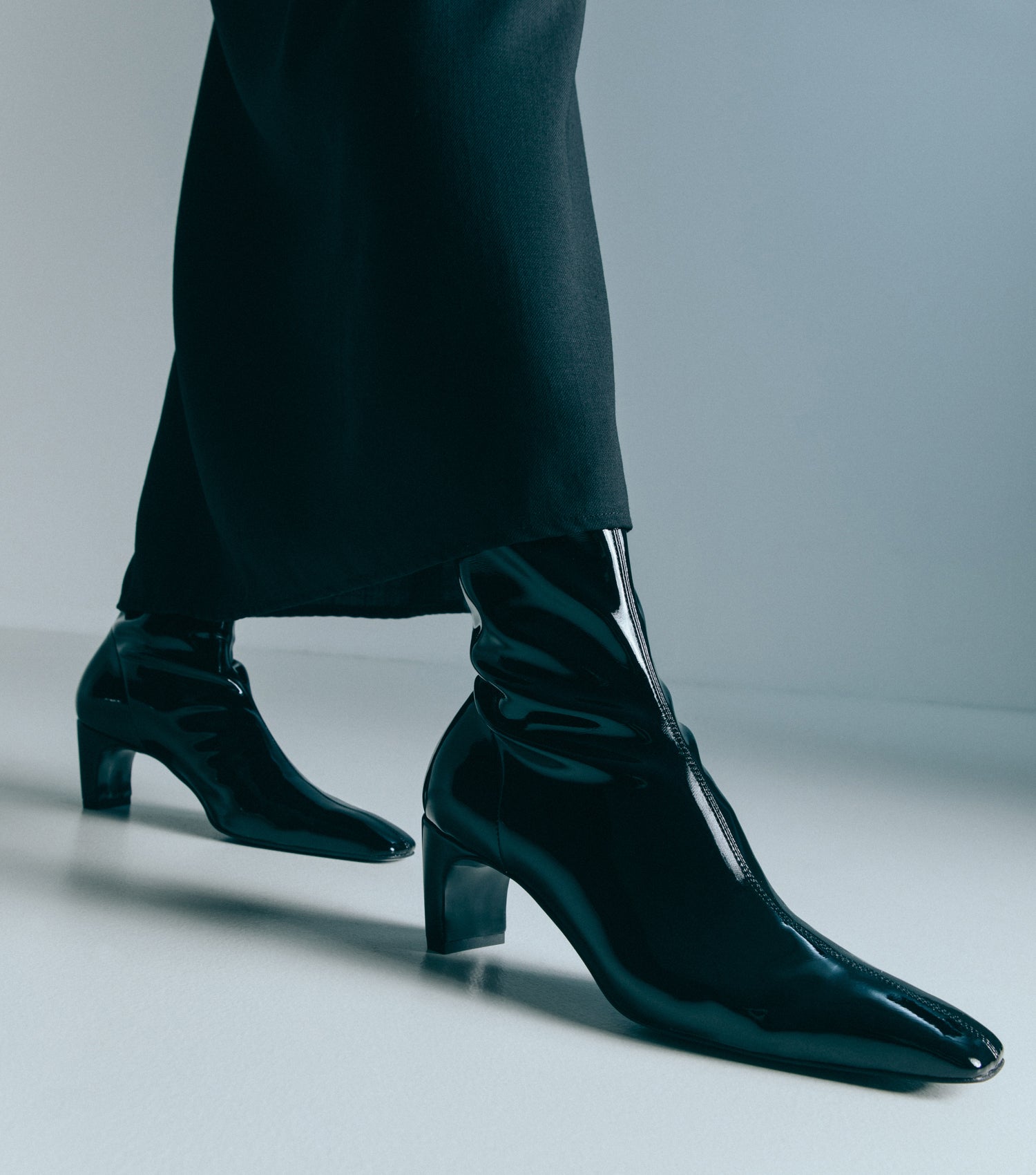 The Glove Boot - Black Patent