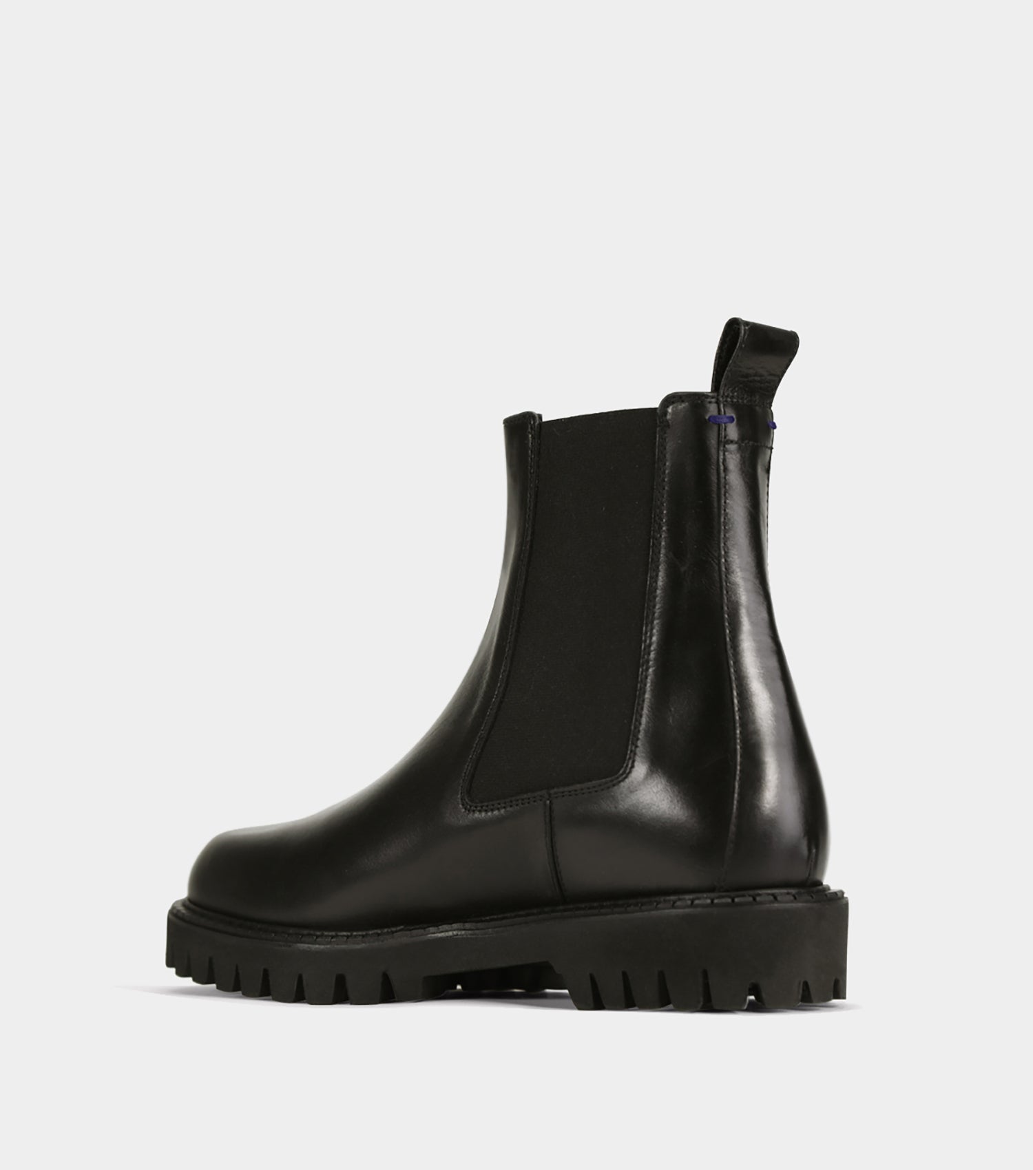 The Leather Lug Sole - Black