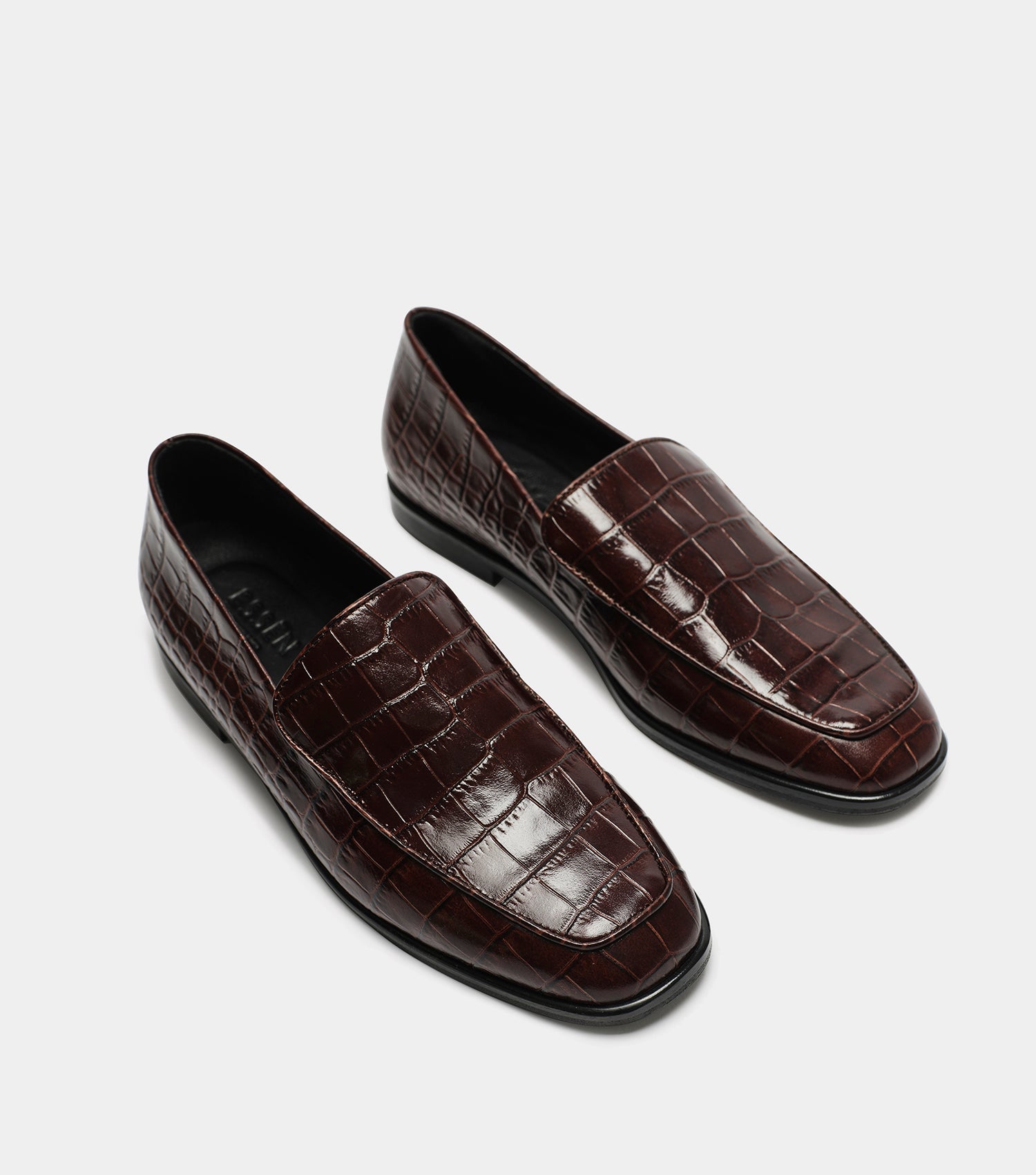 The Modern Moccasin - Brown Croc