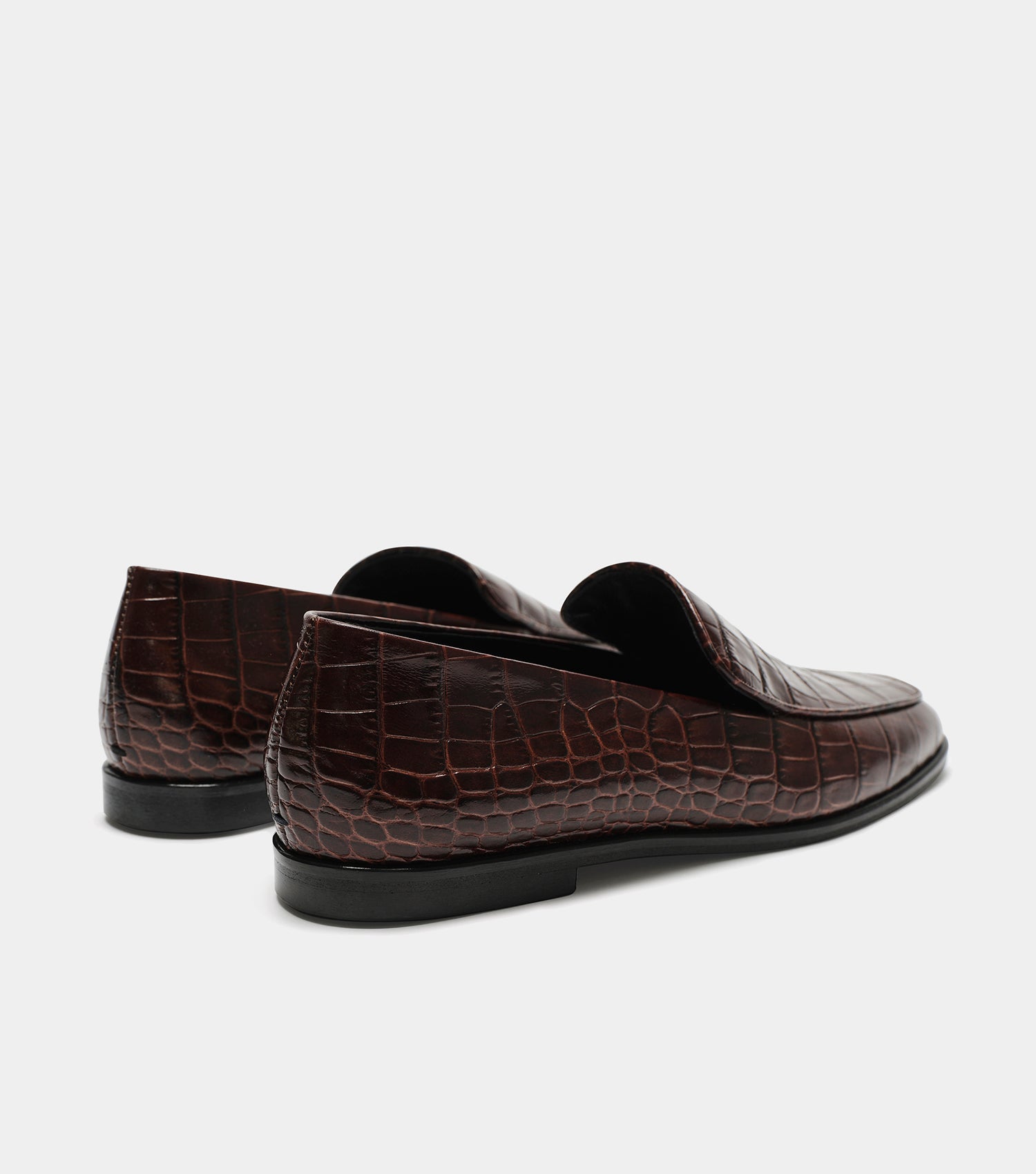 The Modern Moccasin - Brown Croc