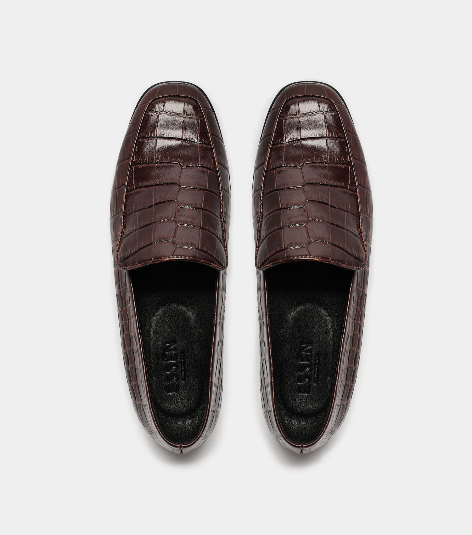 The Modern Moccasin - Brown Croc