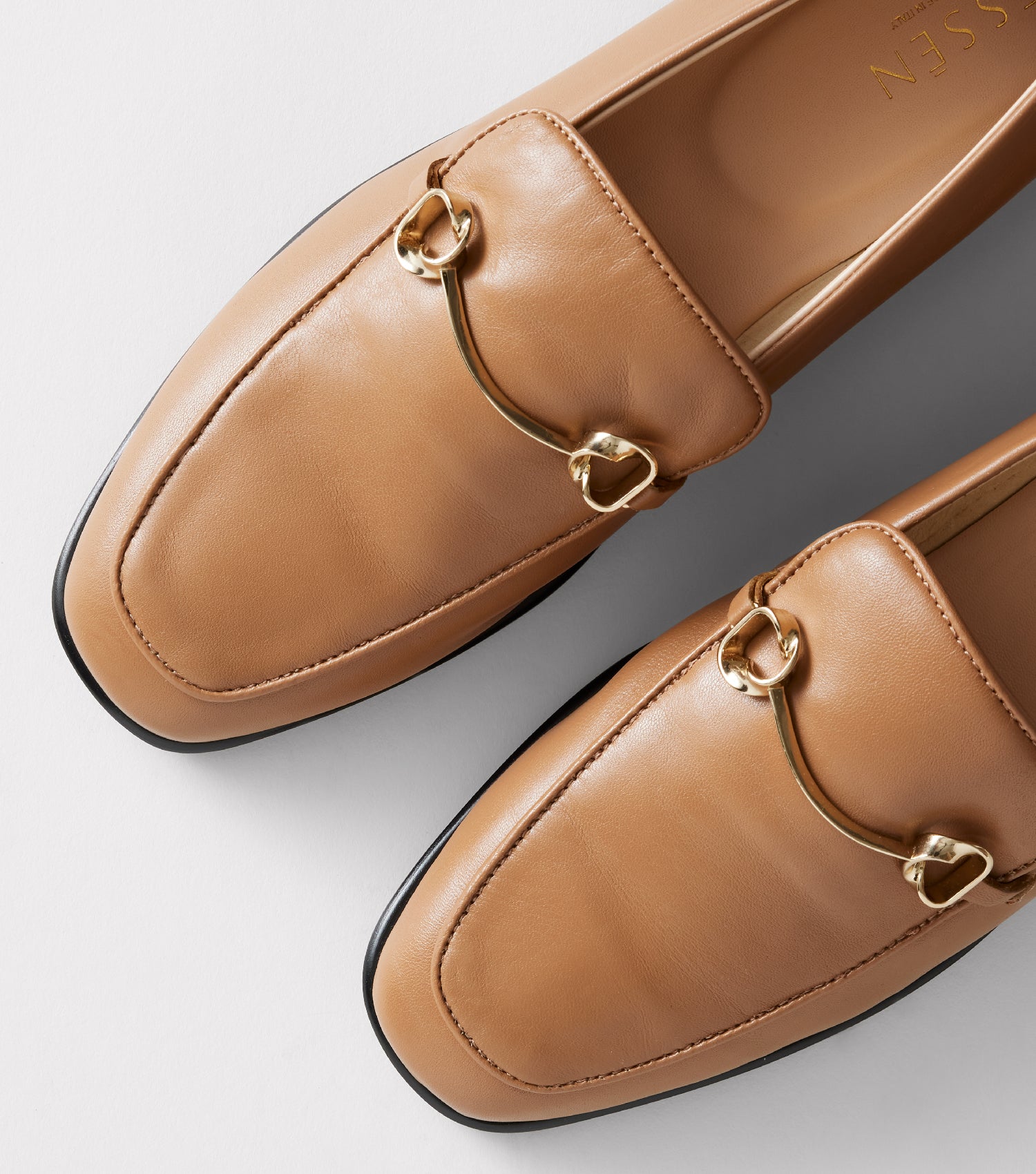The Modern Moccasin - Tan with hardware