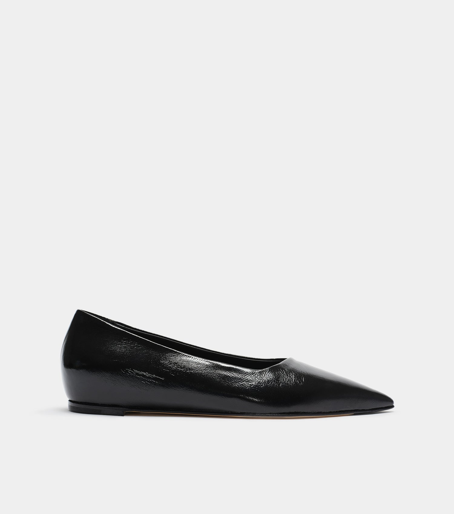 The Pointed Flat - Black Patent