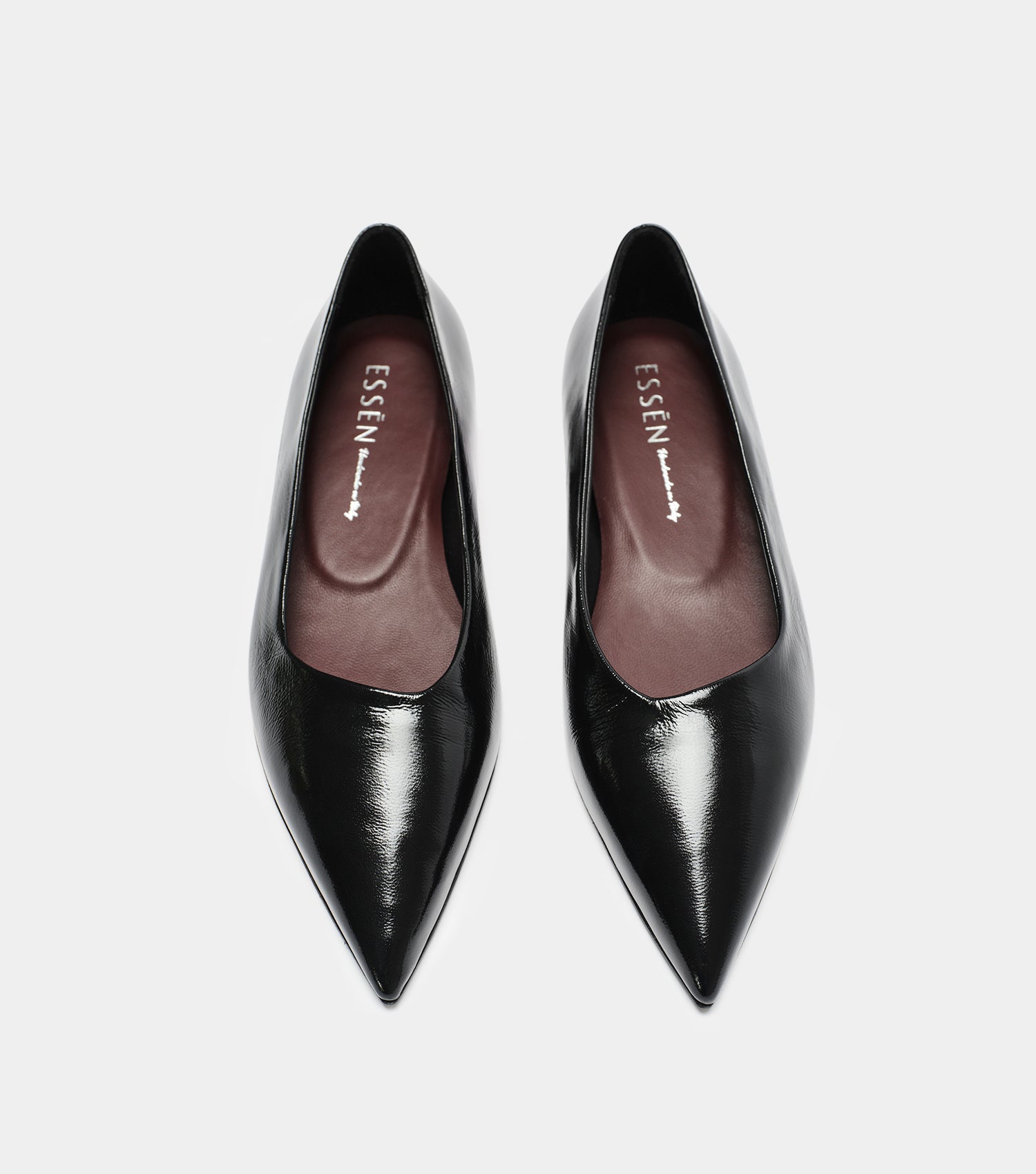 The Pointed Flat - Black Patent