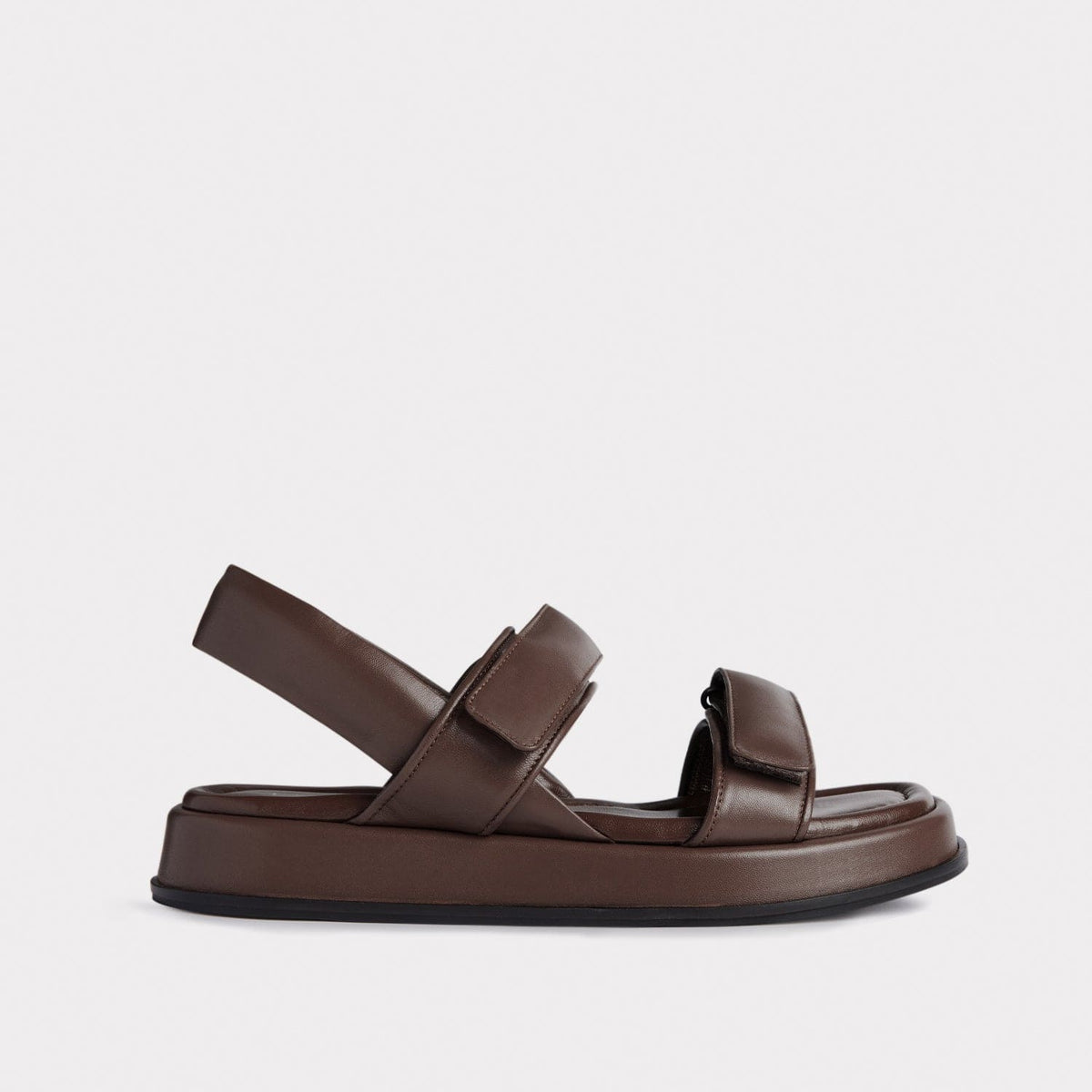 Brown chunky sandals best sale