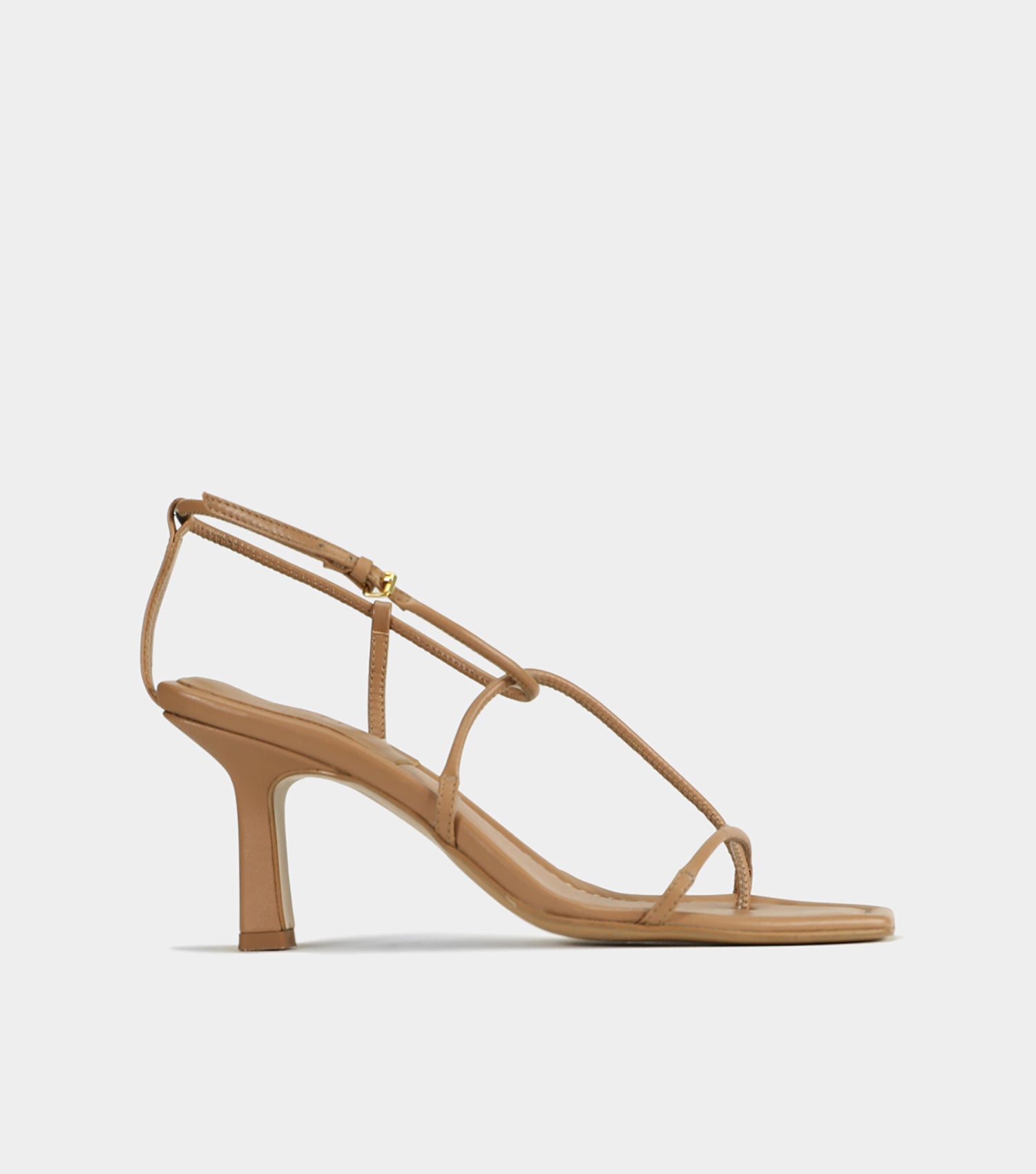 The Strappy Sandal - Almond