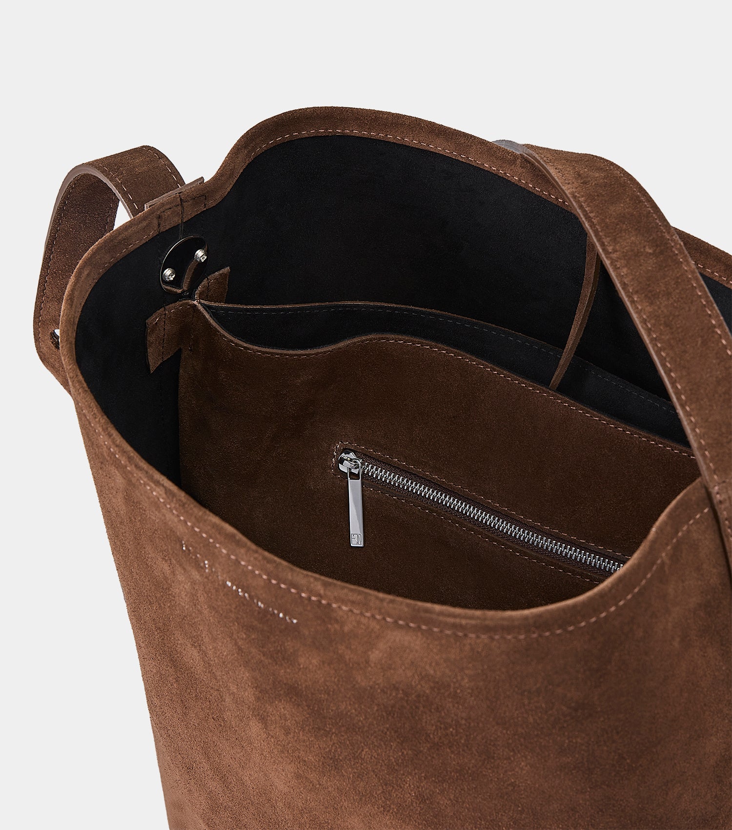 The Work Bag - Chocolate Suede