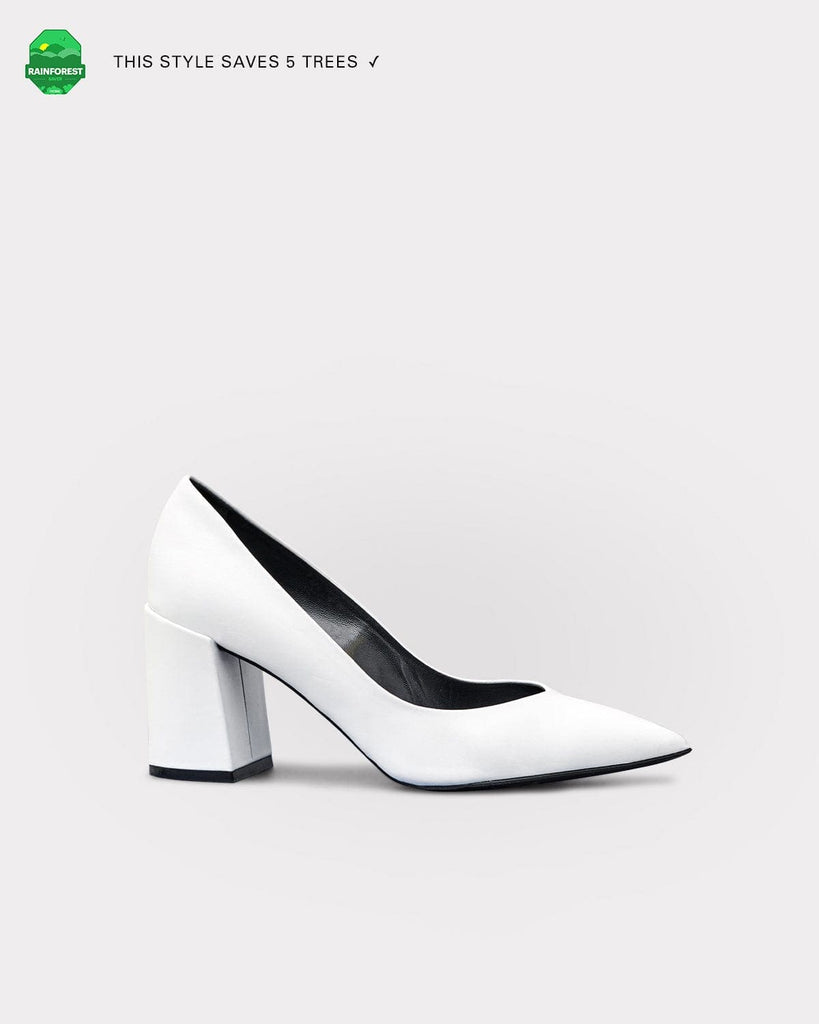 Harley Diamante High Heels - White Satin – Verali Shoes