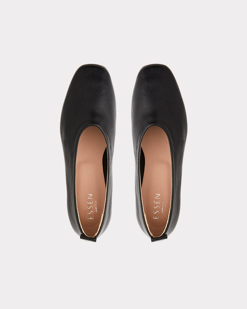 ESSĒN Shoes The Foundation Flat - Black