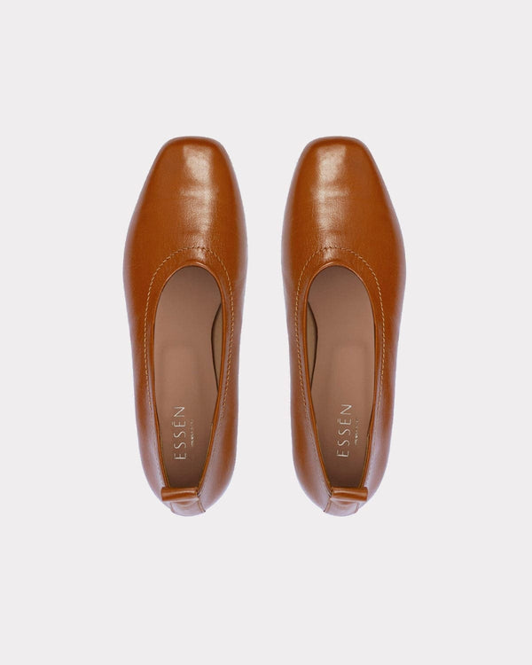 leather ballet flats
