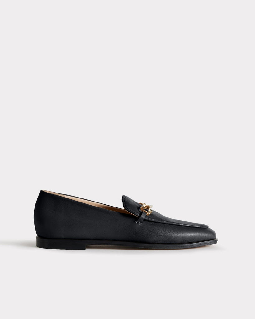 The Modern Moccasin | black with hardware– ESSĒN