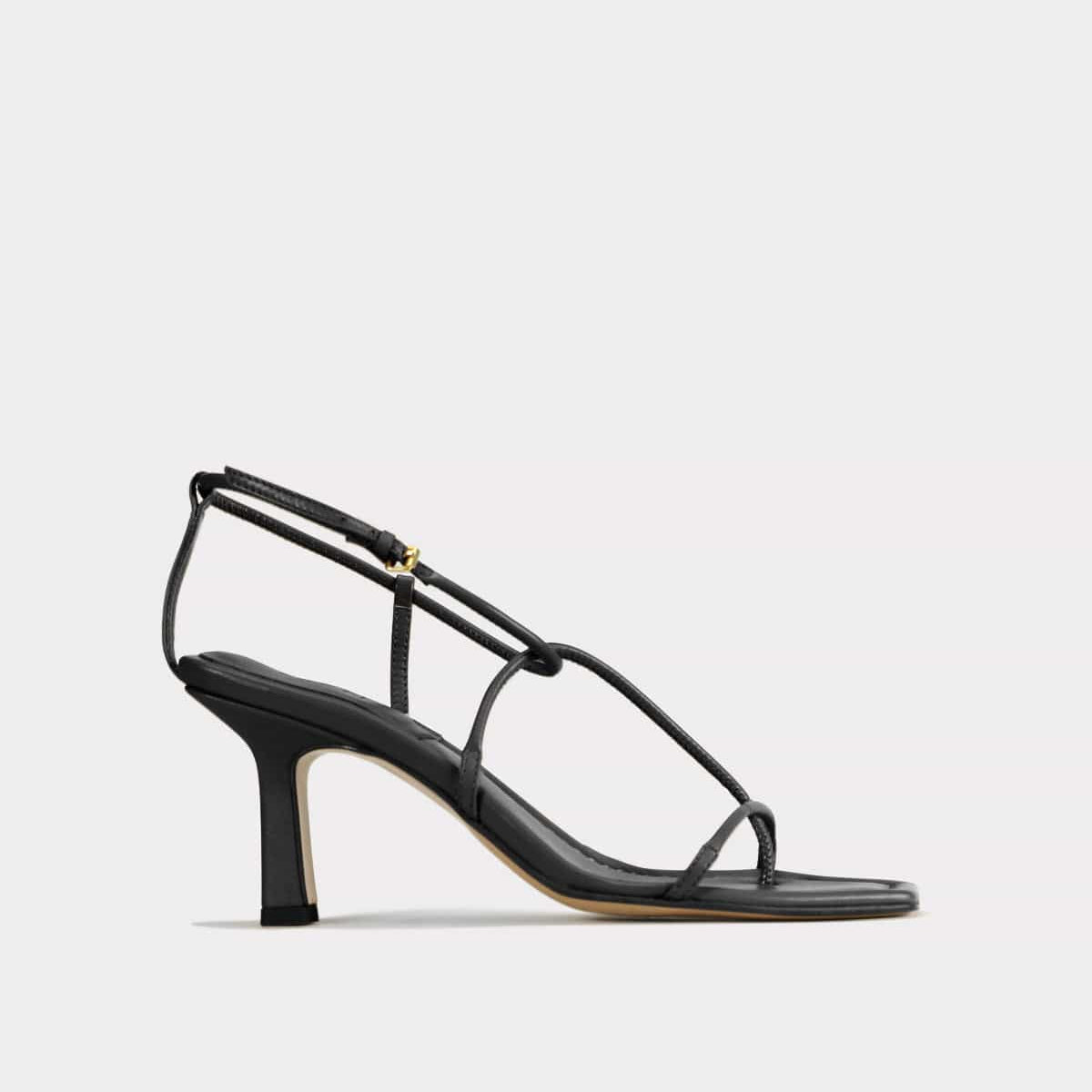 The Strappy Sandal - Black | Heeled Sandals Women | ESSĒN