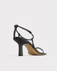 black strappy sandals for women